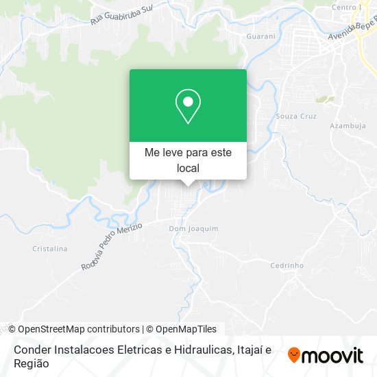 Conder Instalacoes Eletricas e Hidraulicas mapa