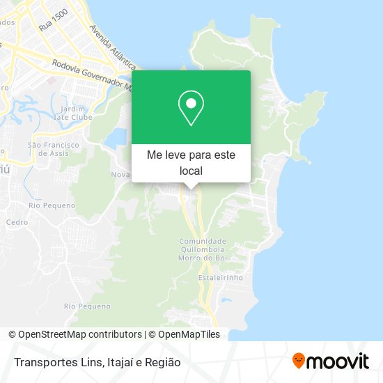 Transportes Lins mapa