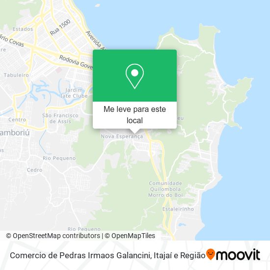 Comercio de Pedras Irmaos Galancini mapa