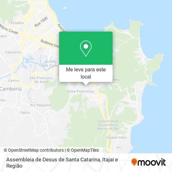 Assembleia de Desus de Santa Catarina mapa