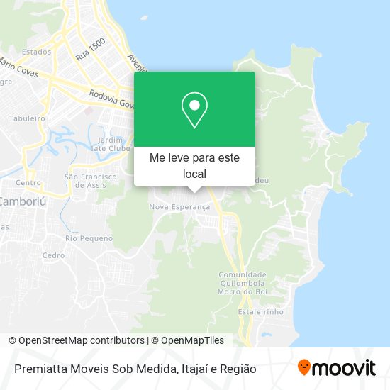 Premiatta Moveis Sob Medida mapa