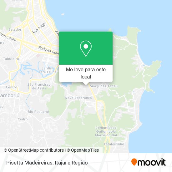 Pisetta Madeireiras mapa