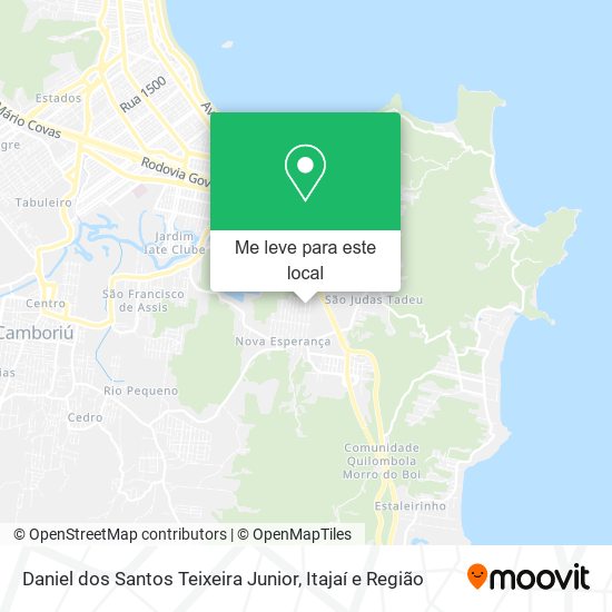 Daniel dos Santos Teixeira Junior mapa