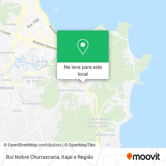 Boi Nobre Churrascaria mapa