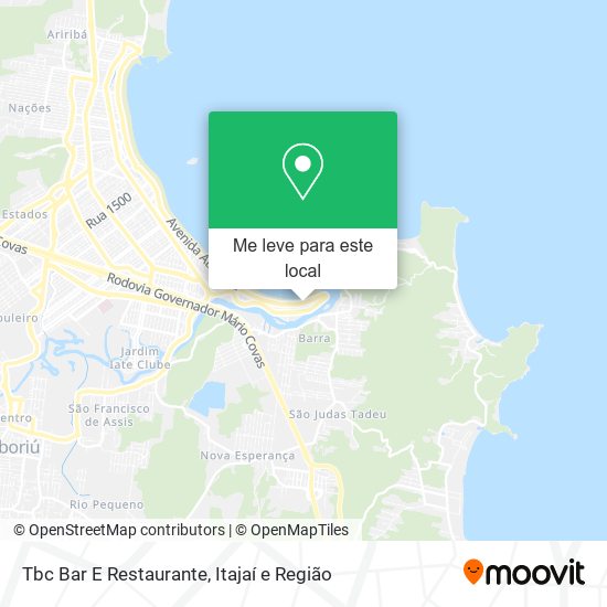 Tbc Bar E Restaurante mapa