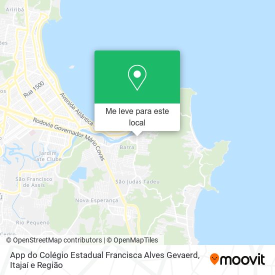 App do Colégio Estadual Francisca Alves Gevaerd mapa