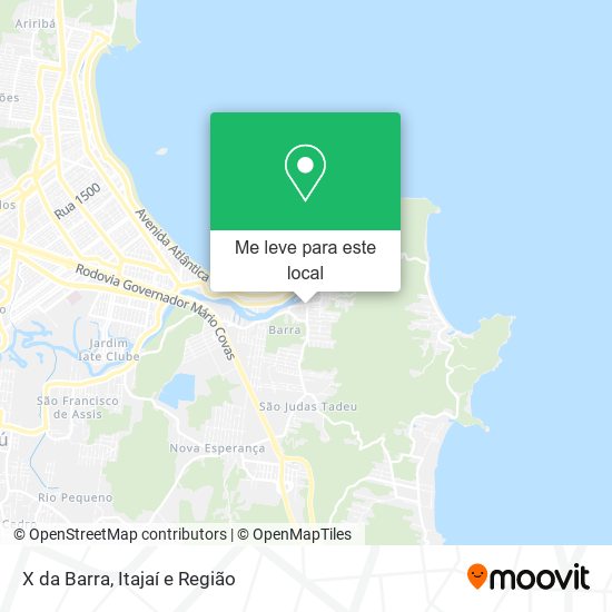 X da Barra mapa