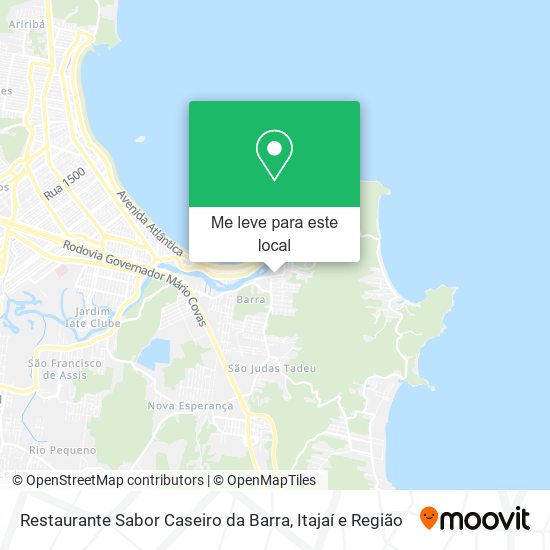 Restaurante Sabor Caseiro da Barra mapa