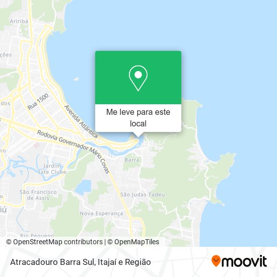 Atracadouro Barra Sul mapa