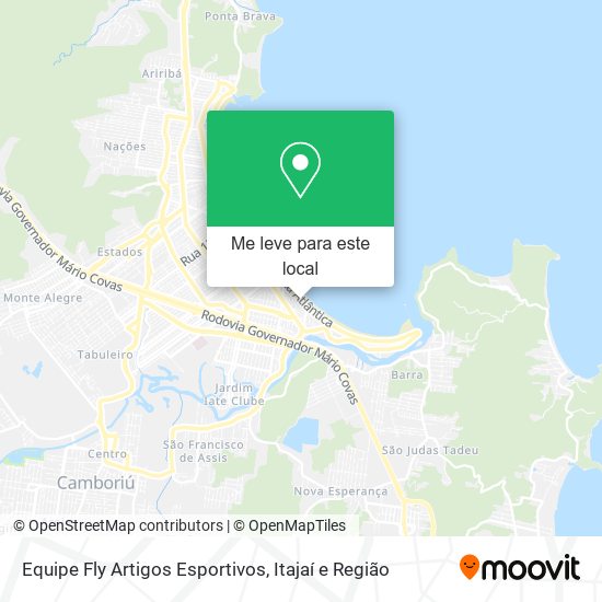 Equipe Fly Artigos Esportivos mapa