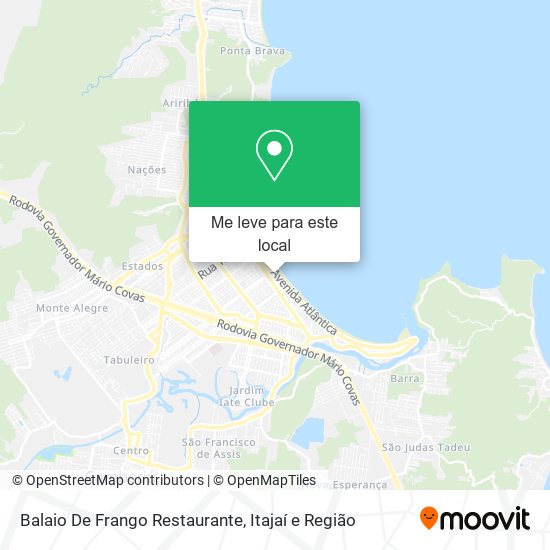 Balaio De Frango Restaurante mapa
