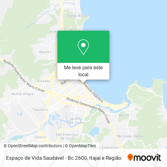 Espaço de Vida Saudável - Bc 2600 mapa