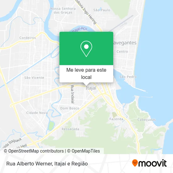 Rua Alberto Werner mapa
