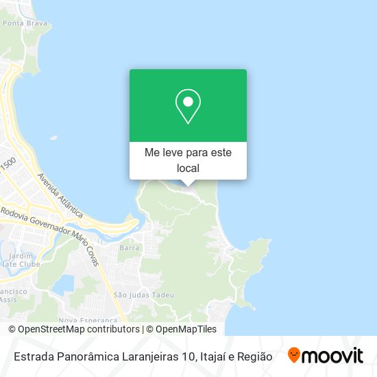 Estrada Panorâmica Laranjeiras 10 mapa