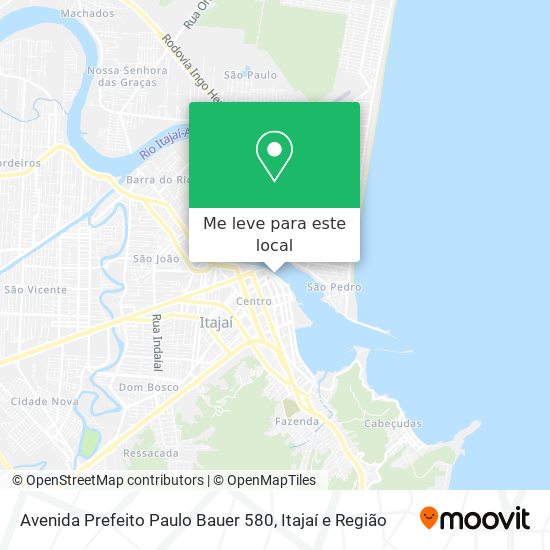 Avenida Prefeito Paulo Bauer 580 mapa