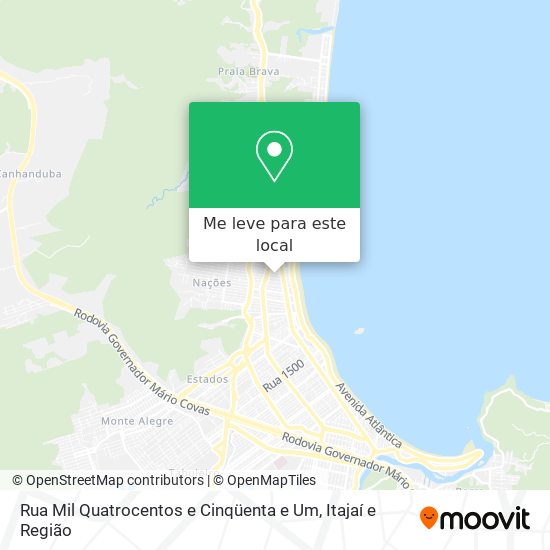 Rua Mil Quatrocentos e Cinqüenta e Um mapa