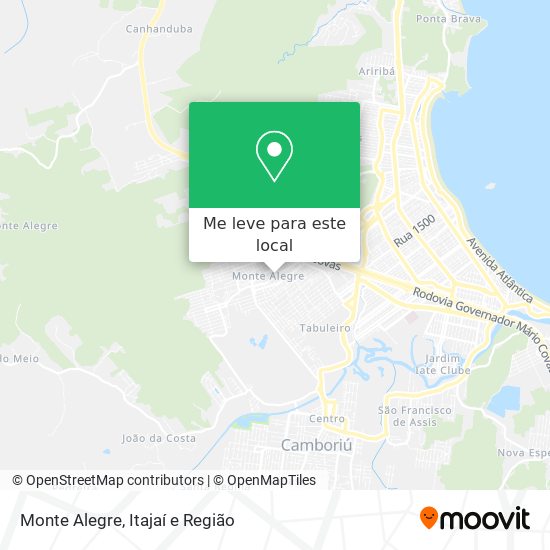Monte Alegre mapa
