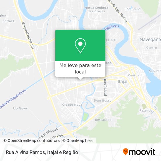 Rua Alvina Ramos mapa