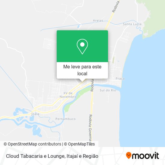 Cloud Tabacaria e Lounge mapa