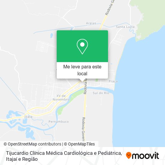 Tijucardio Clínica Médica Cardiológica e Pediátrica mapa