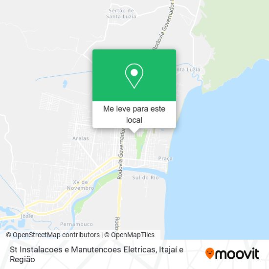 St Instalacoes e Manutencoes Eletricas mapa