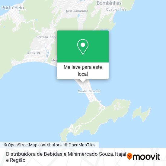 Distribuidora de Bebidas e Minimercado Souza mapa