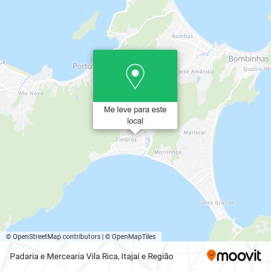 Padaria e Mercearia Vila Rica mapa