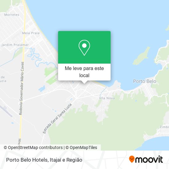 Porto Belo Hotels mapa
