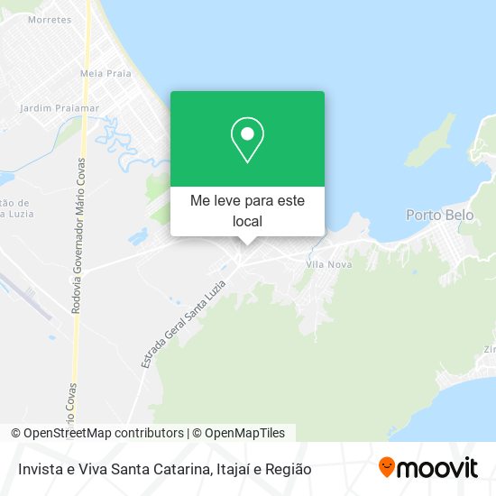 Invista e Viva Santa Catarina mapa
