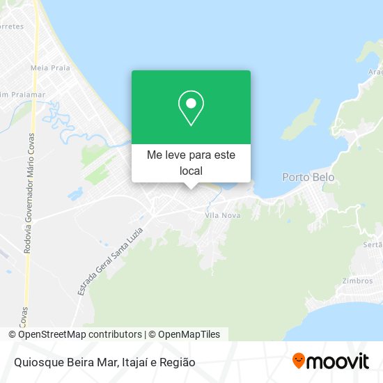 Quiosque Beira Mar mapa