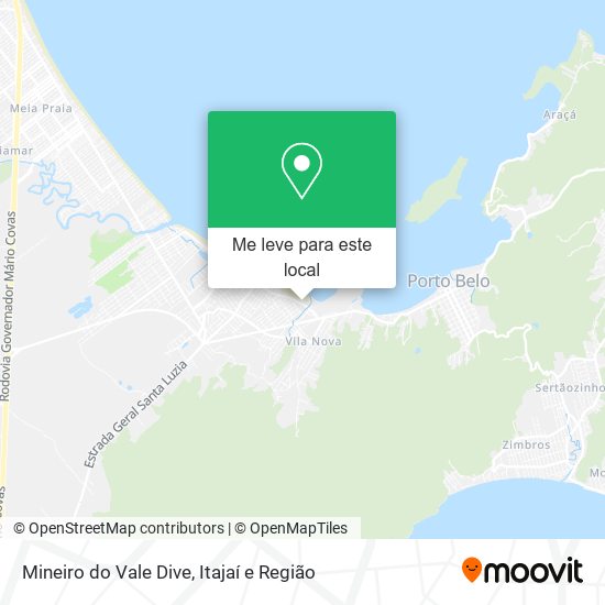 Mineiro do Vale Dive mapa