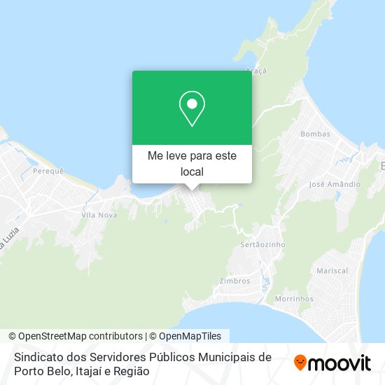 Sindicato dos Servidores Públicos Municipais de Porto Belo mapa