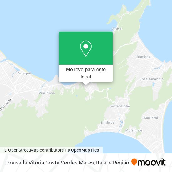 Pousada Vitoria Costa Verdes Mares mapa