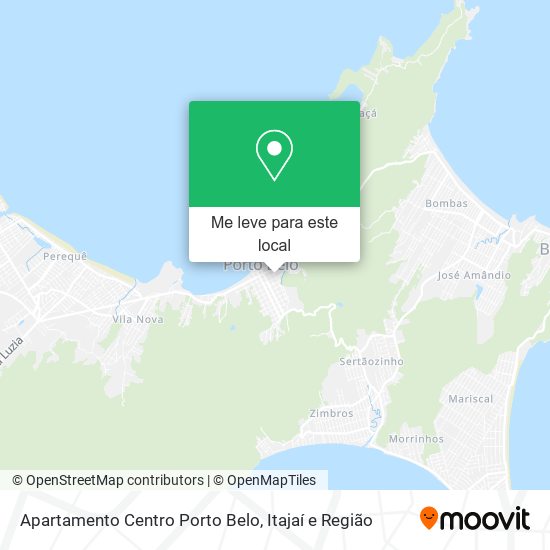 Apartamento Centro Porto Belo mapa