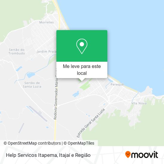 Help Servicos Itapema mapa