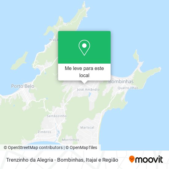 Trenzinho da Alegria - Bombinhas mapa