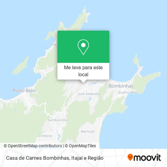 Casa de Carnes Bombinhas mapa