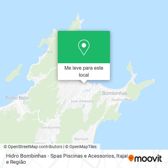 Hidro Bombinhas - Spas Piscinas e Acessorios mapa