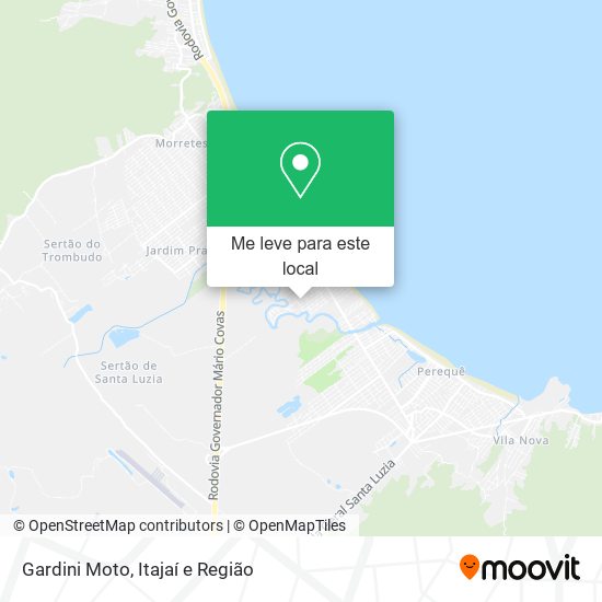 Gardini Moto mapa