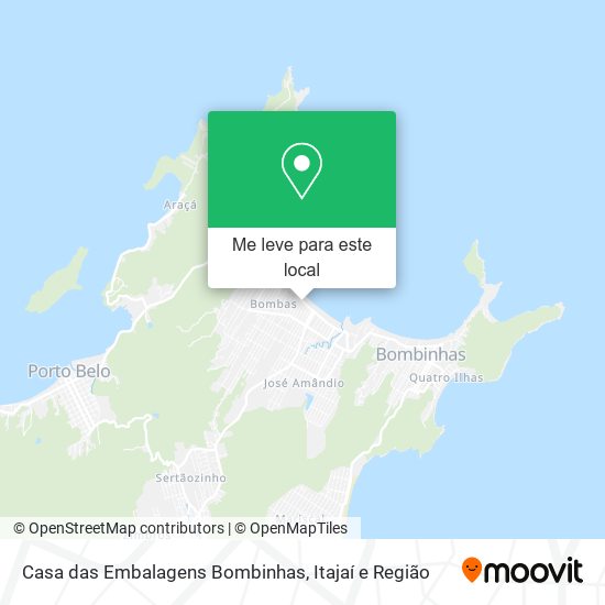 Casa das Embalagens Bombinhas mapa