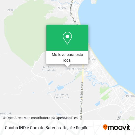 Caioba IND e Com de Baterias mapa