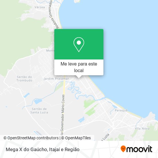 Mega X do Gaúcho mapa