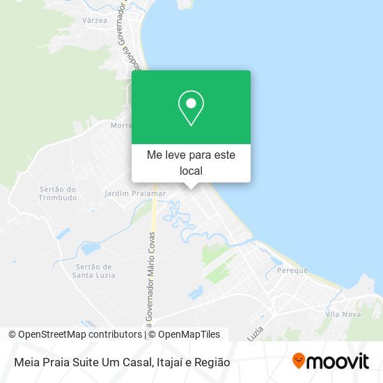 Meia Praia Suite Um Casal mapa