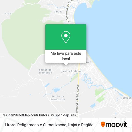 Litoral Refigeracao e Climatizacao mapa