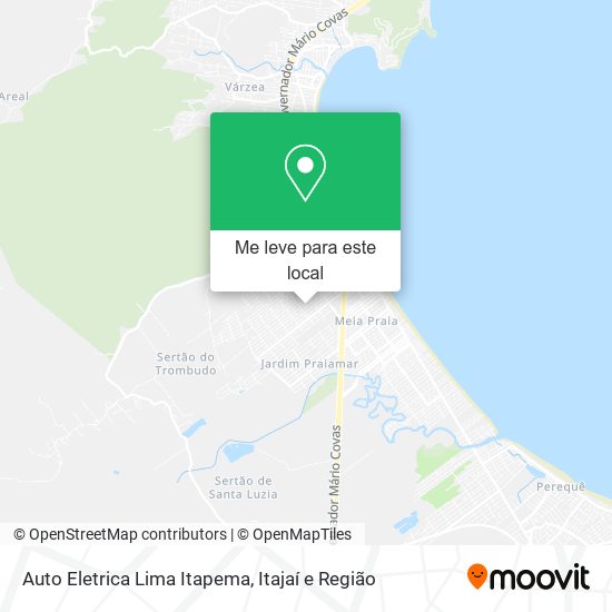Auto Eletrica Lima Itapema mapa