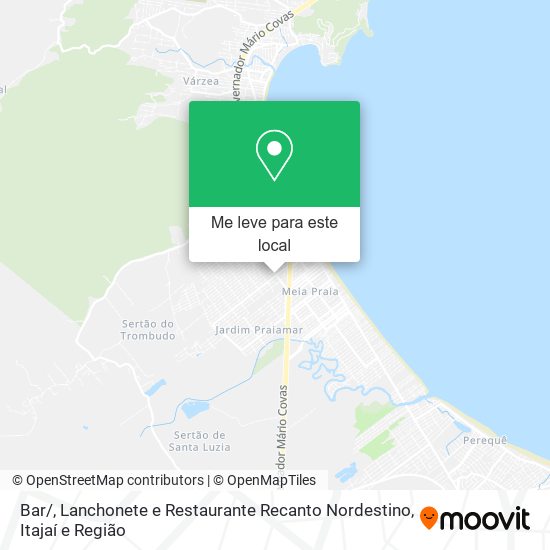 Bar / , Lanchonete e Restaurante Recanto Nordestino mapa