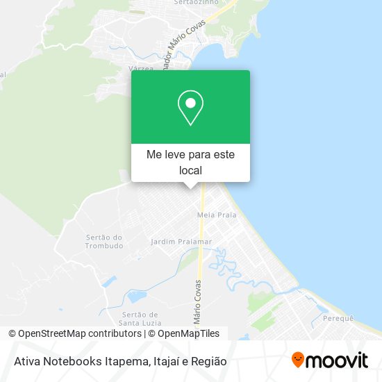 Ativa Notebooks Itapema mapa