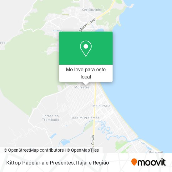 Kittop Papelaria e Presentes mapa