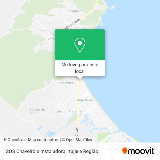 SOS Chaveiro e Instaladora mapa