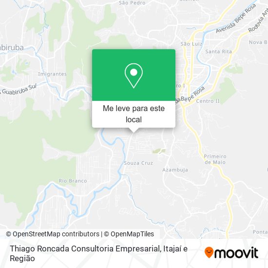 Thiago Roncada Consultoria Empresarial mapa